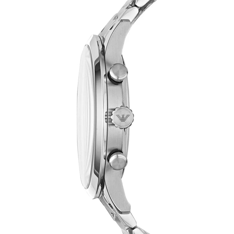 Men's Emporio Armani Black Dial Stainless Steel Chronograph Watch AR11208