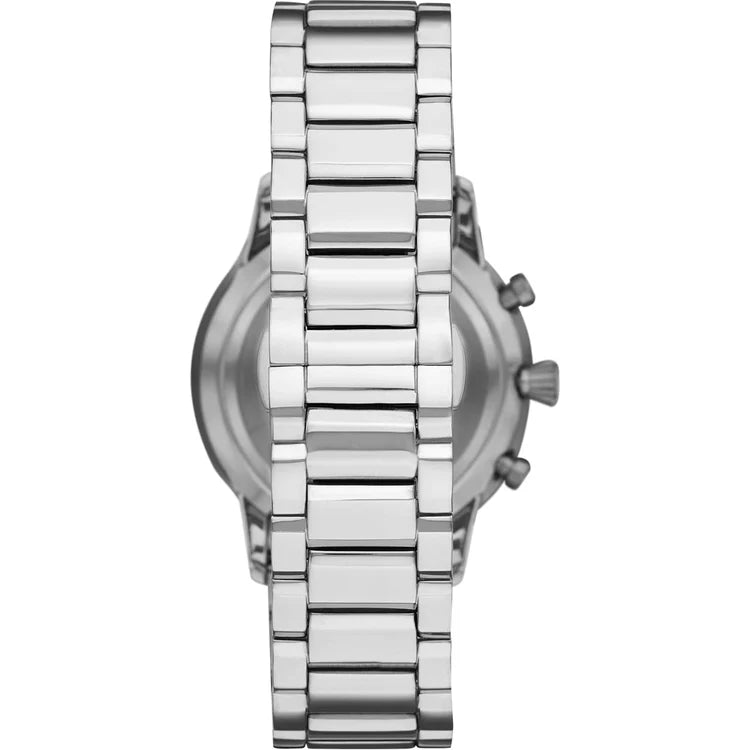 Men's Emporio Armani Black Dial Stainless Steel Chronograph Watch AR11208
