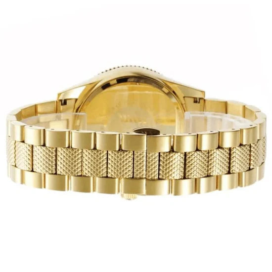 Men's Emporio Armani Black Dial Gold PVD Stainless Steel Chronograph Watch AR5857