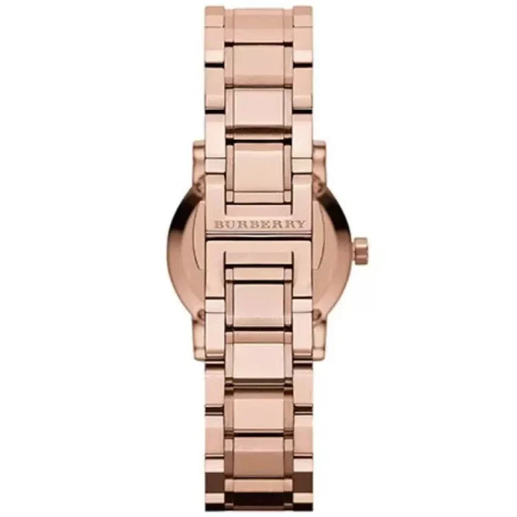 Ladies Burberry The City Rose Gold Stainless Steel Watch BU9215