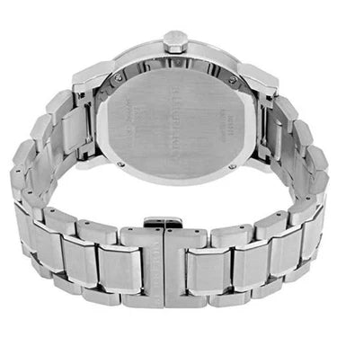 Men's Burberry Silver Stainless Steel Chronograph Watch BU9901