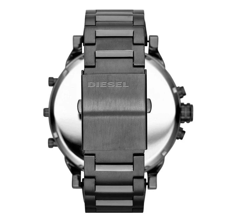 Men's Diesel Mr Daddy 2.0 Black Stainless Steel Chronograph Watch DZ7396