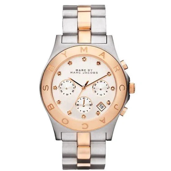 Ladies Marc Jacobs Blaed Two Tone Rose Gold Stainless Steel Watch MBM3178