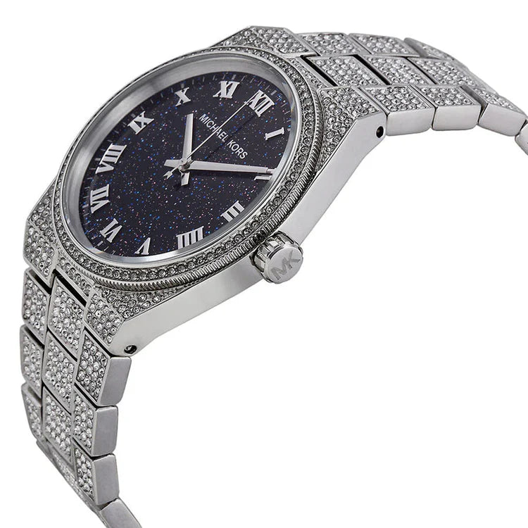 Ladies Michael Kors Channing Silver Diamond Stainless Steel Watch MK6089