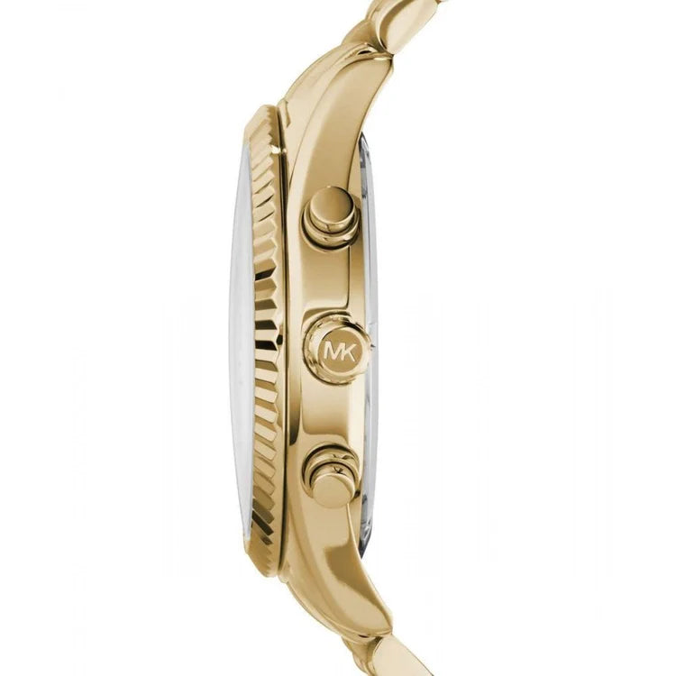 Men's Michael Kors Lexington Gold Chronograph Watch MK8494