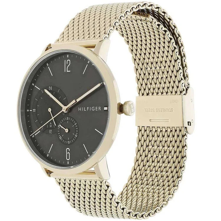 Men's Tommy Hilfiger Rose Gold Mesh Bracelet Chronograph Watch 1791506