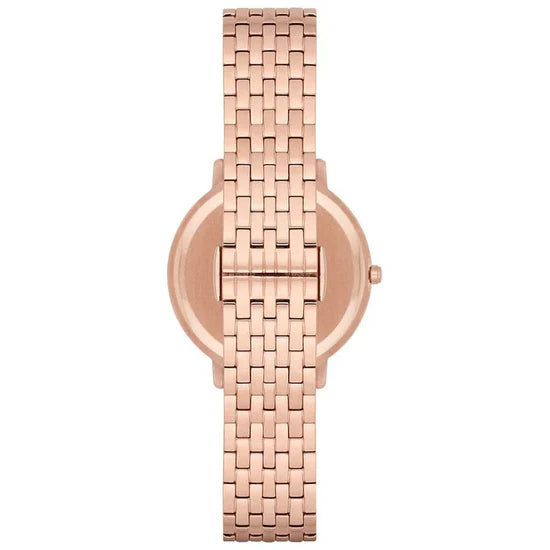 Ladies Emporio Armani Rose Gold Mother of Pearl Dial Watch AR11006
