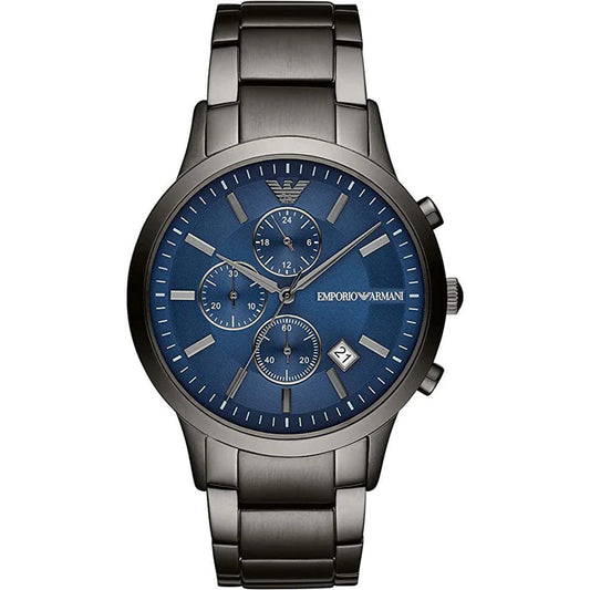 Men's Emporio Armani Grey Stainless Steel Chronograph Watch AR11215