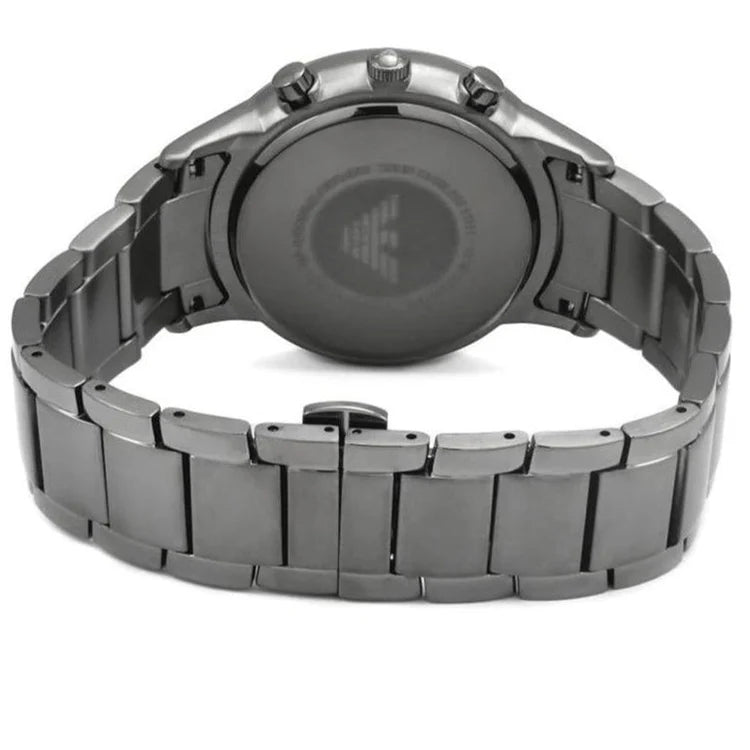 Men's Emporio Armani Grey Stainless Steel Chronograph Watch AR11215