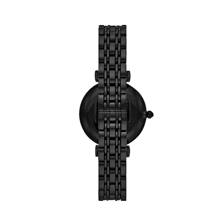 Ladies Emporio Armani Gianni Black Crystal Watch AR11245