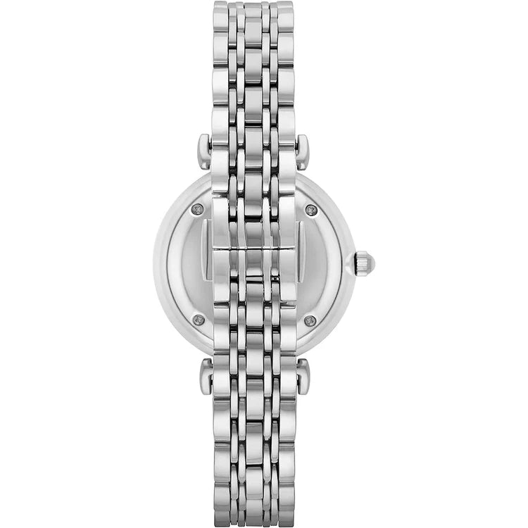 Ladies Emporio Armani Silver Stainless Steel Watch AR1925