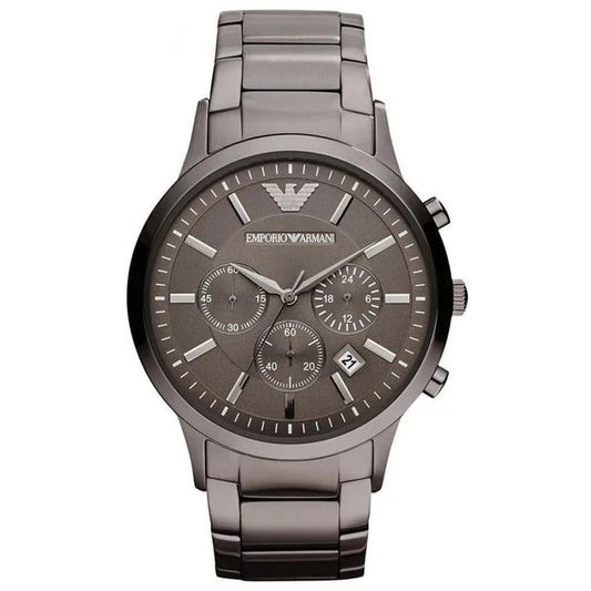 Men's Emporio Armani Renato Grey Stainless Steel Chronograph Watch AR2454
