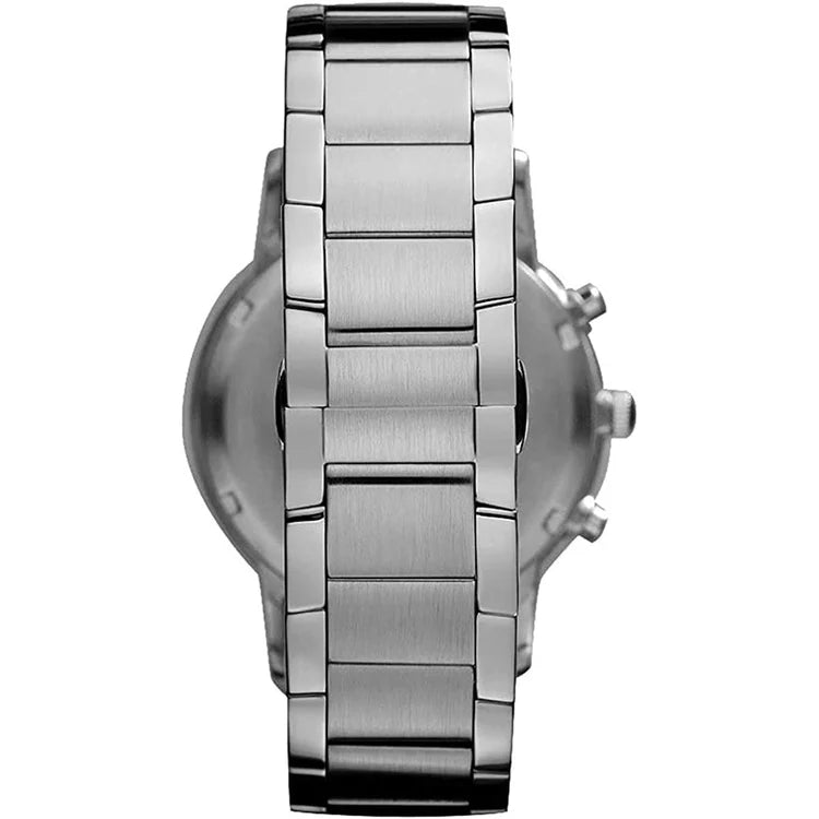 Men's Emporio Armani Silver Stainless Steel Chronograph Watch AR2460