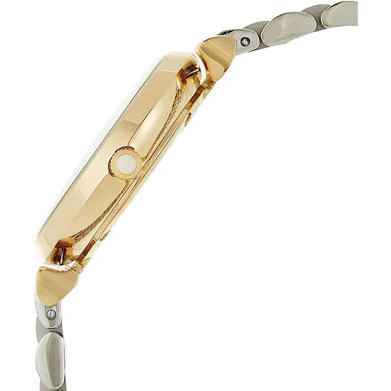 Ladies Emporio Armani Gold and Silver Stainless Steel Watch AR8031