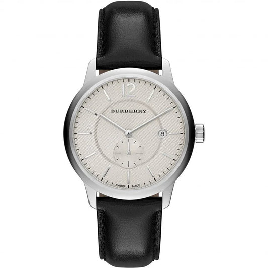 Men's Burberry The Classic Horseferry Black Leather Watch BU10000