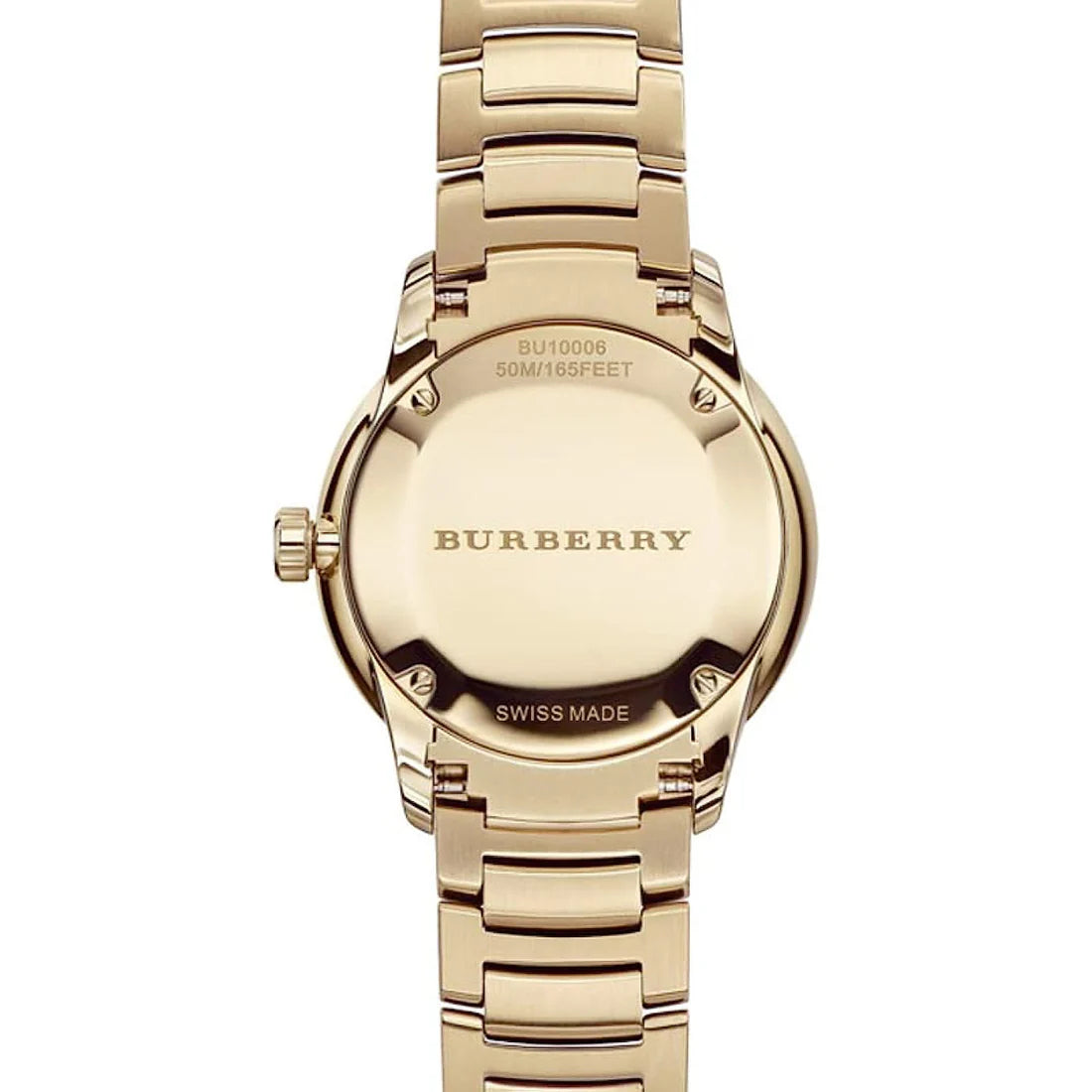 Men's Burberry The Classic Gold PVD Plated Stainless Steel Chronograph Watch BUI10006