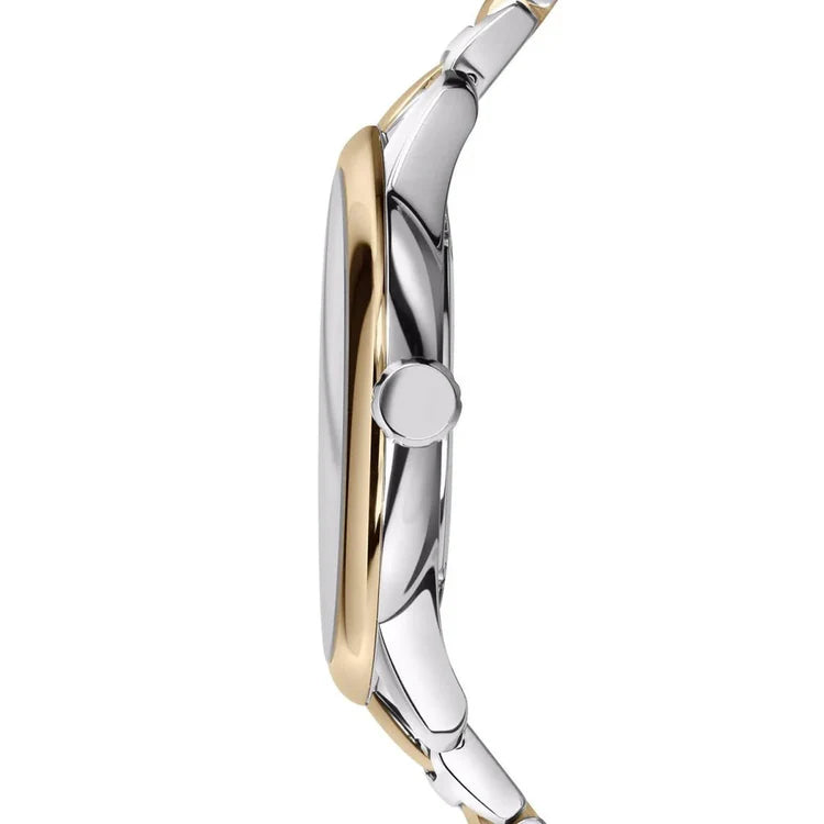 Men's Burberry The Classic Two Tone Silver & Gold PVD Plated Stainless Steel Chronograph Watch BU10011