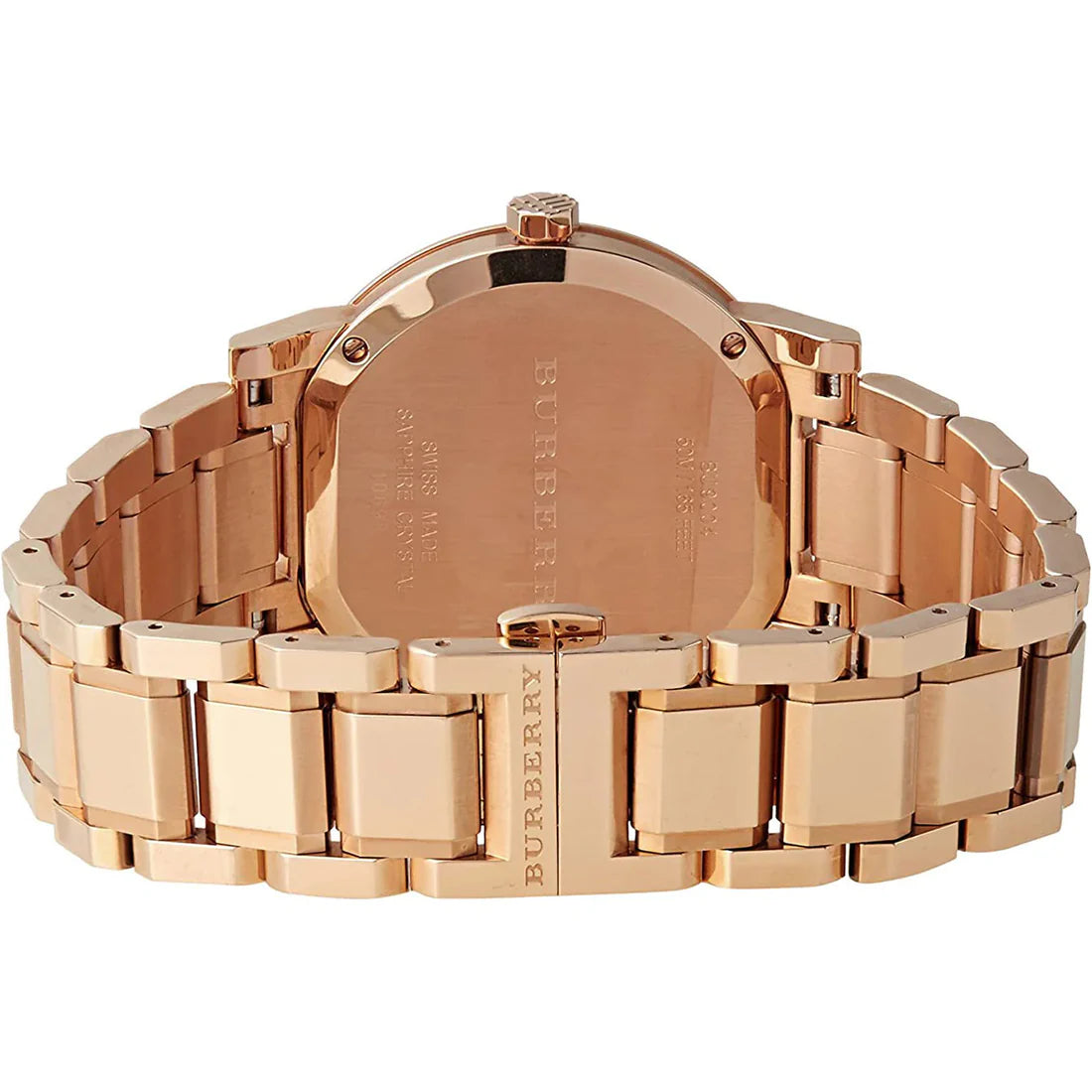 Ladies Burberry The City Rose Gold PVD Watch BU9004