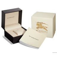 Ladies Burberry 26mm Silver Dial Gold Strap Watch BU9203