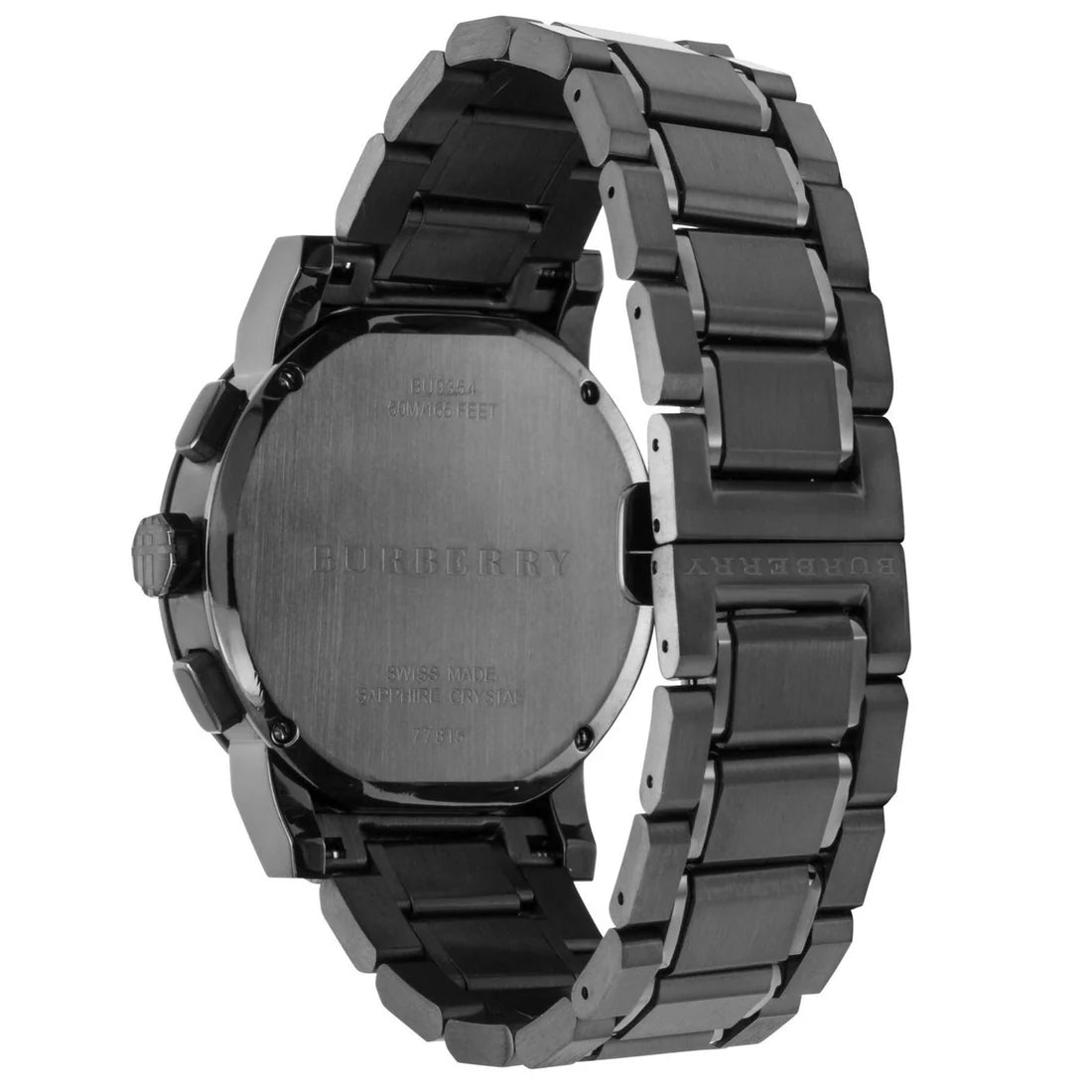 Men's Burberry The City Gunmetal Grey Chronograph Watch BU9354