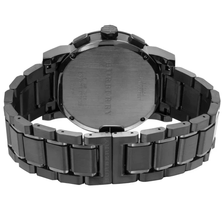 Men's Burberry The City Gunmetal Grey Chronograph Watch BU9354