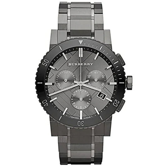 Men's Burberry Gunmetal Grey Chronograph Watch BU9381