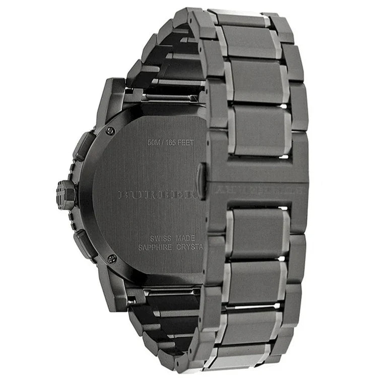 Men's Burberry Gunmetal Grey Chronograph Watch BU9381