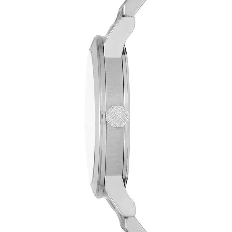 Ladies Burberry Silver Stainless Steel Chronograph Watch BU9750