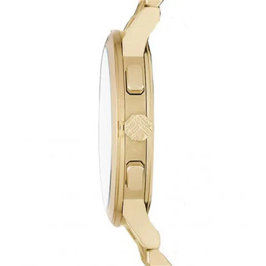 Ladies Burberry Gold Stainless Steel Chronograph Watch BU9753