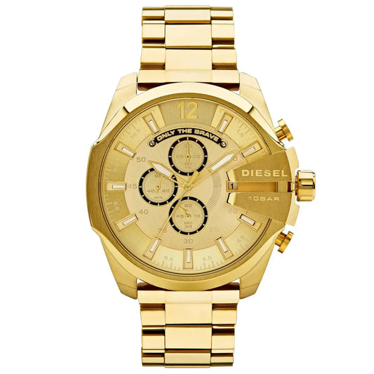 Men's Diesel Mega Chief Gold Chronograph Watch DZ4360