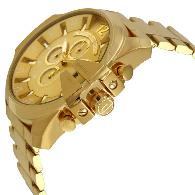 Men's Diesel Mega Chief Gold Chronograph Watch DZ4360