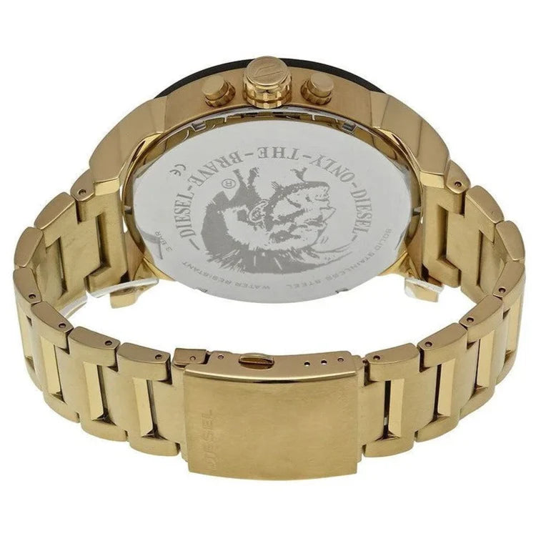 Men's Diesel Mr Daddy 2.0 Gold Stainless Steel Chronograph Watch DZ7333