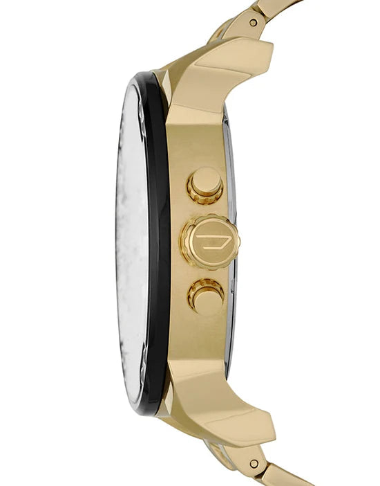 Men's Diesel Mr Daddy 2.0 Gold Stainless Steel Chronograph Watch DZ7333