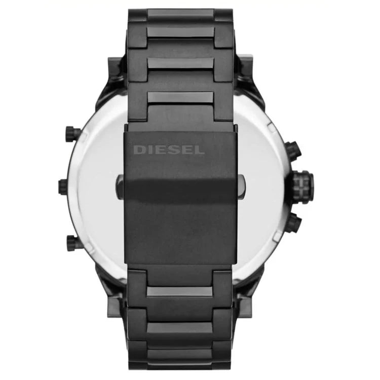 Men's Diesel Mr Daddy 2.0 Black Stainless Steel Chronograph Watch DZ7395