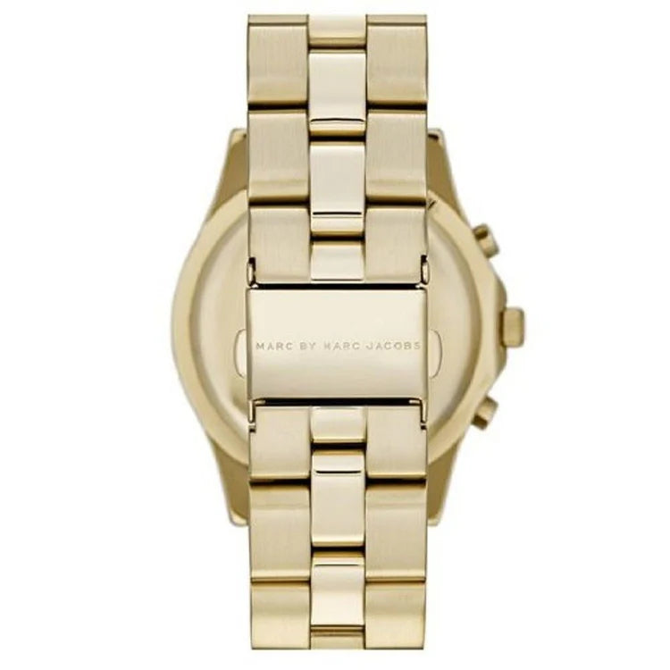 Ladies Marc Jacobs Blade Gold Stainless Steel Chronograph Watch MBM3101