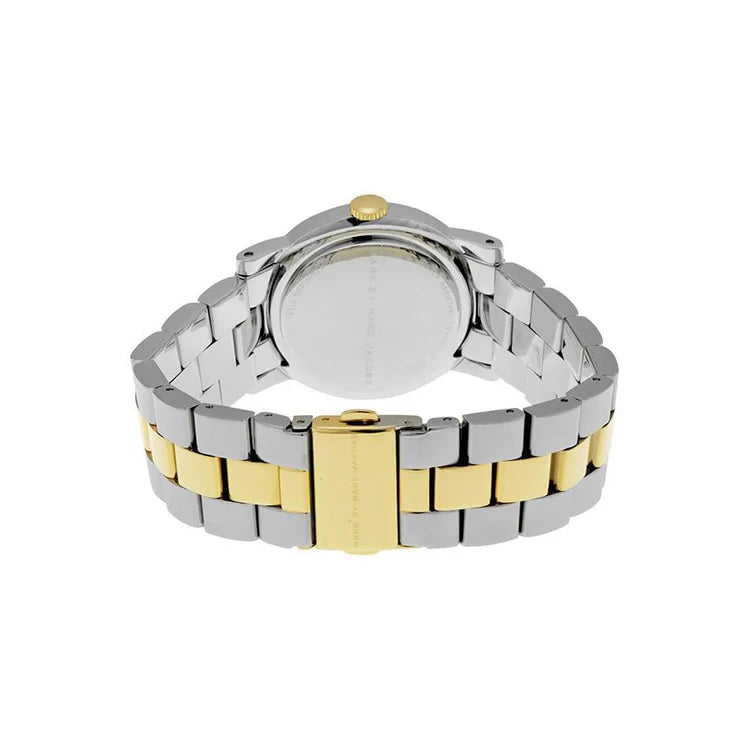 Ladies Marc Jacobs Amy Silver & Gold Stainless Steel Watch MBM3139