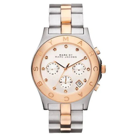 Ladies Marc Jacobs Blaed Two Tone Rose Gold Stainless Steel Watch MBM3178