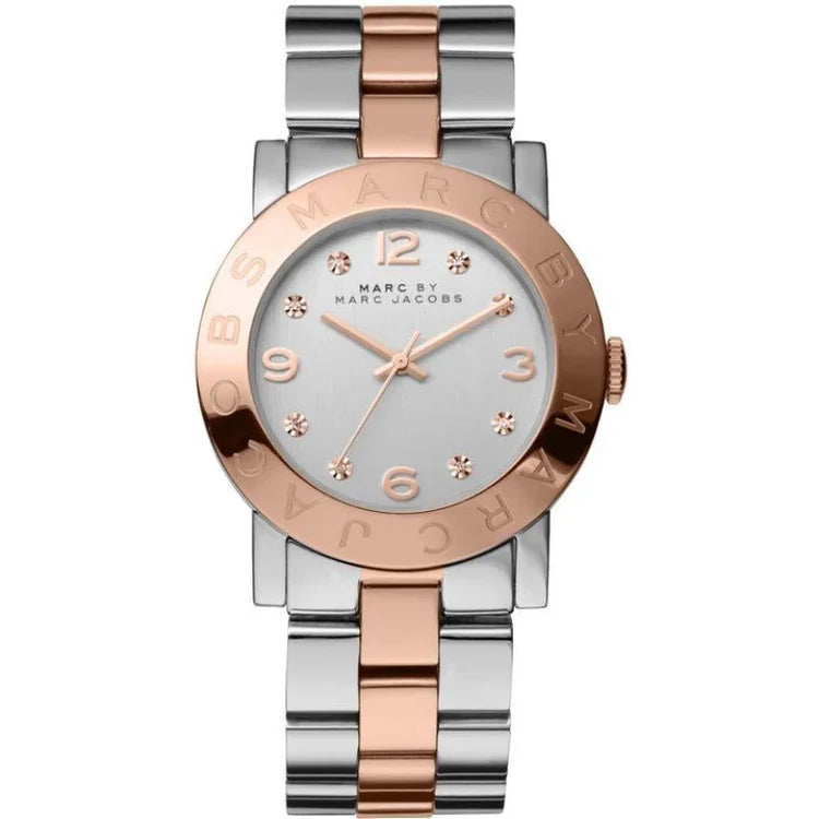 Ladies Marc Jacobs Watch AMY Two Tone Rose Gold Stainless Steel Watch MBM3194