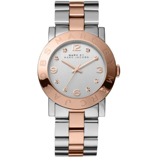 Ladies Marc Jacobs Watch AMY Two Tone Rose Gold Stainless Steel Watch MBM3194