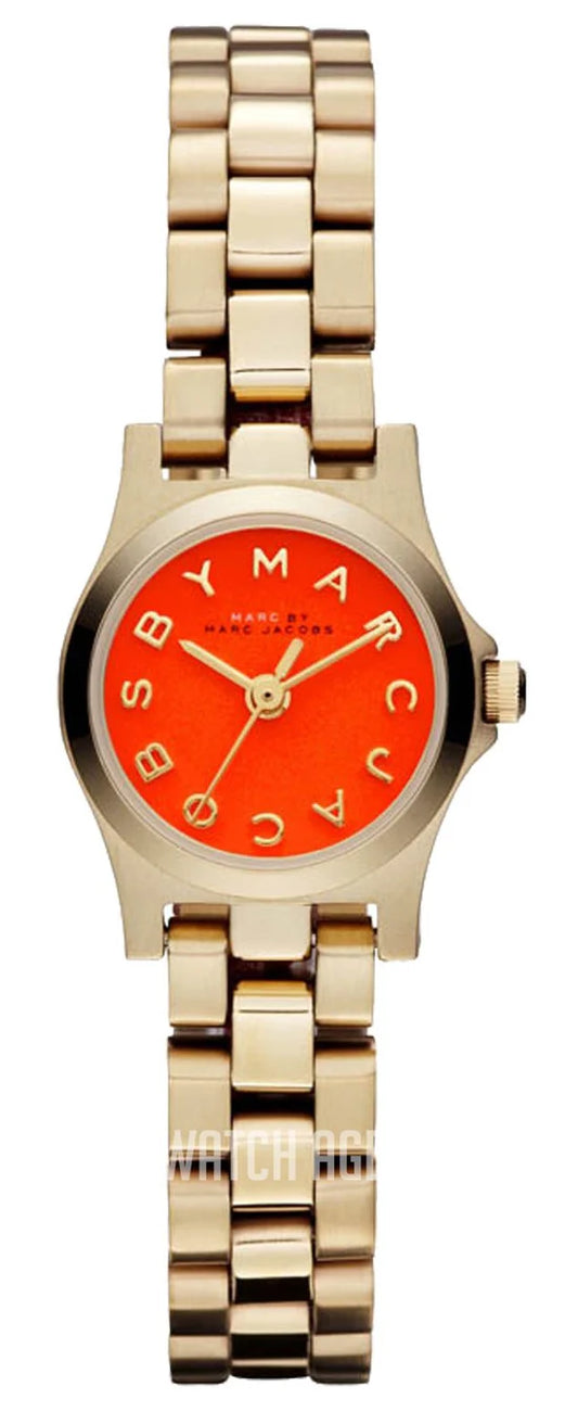 Ladies Marc Jacobs Henry Dinky Gold Stainless Steel Watch MBM3202