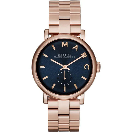 Ladies Marc Jacobs Baker Rose Gold Stainless Chronograph Watch MBM3330