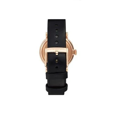 Ladies Marc Jacobs Baker Leather Strap Black Dial Watch MBM863