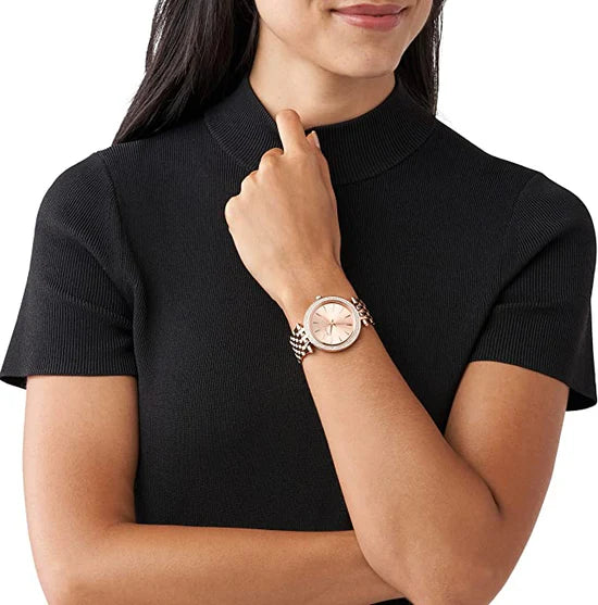 Ladies Michael Kors Darci Rose Gold Stainless Steel Watch MK3192