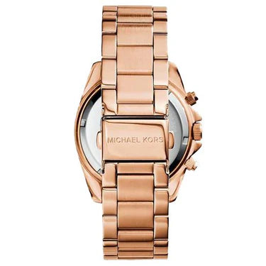 Ladies Michael Kors Blair Rose Gold Stainless Steel Chronograph Watch MK5263