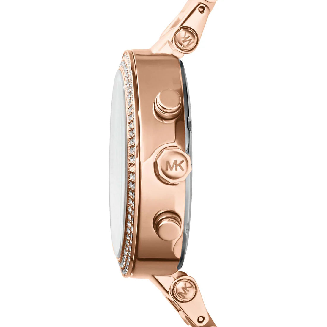Ladies Michael Kors Parker Rose Gold Stainless Steel Chronograph Watch MK5896