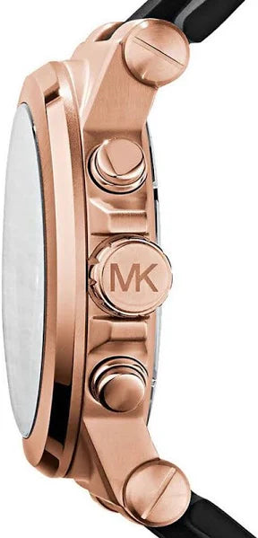 Men's Michael Kors Dylan Chronograph Black Rubber Strap Watch MK8184