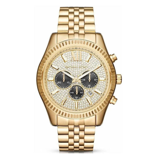 Men's Michael Kors Lexington Gold Chronograph Watch MK8494