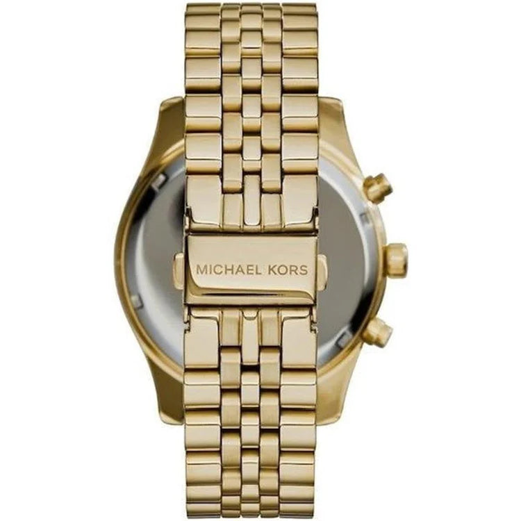 Men's Michael Kors Lexington Gold Chronograph Watch MK8494