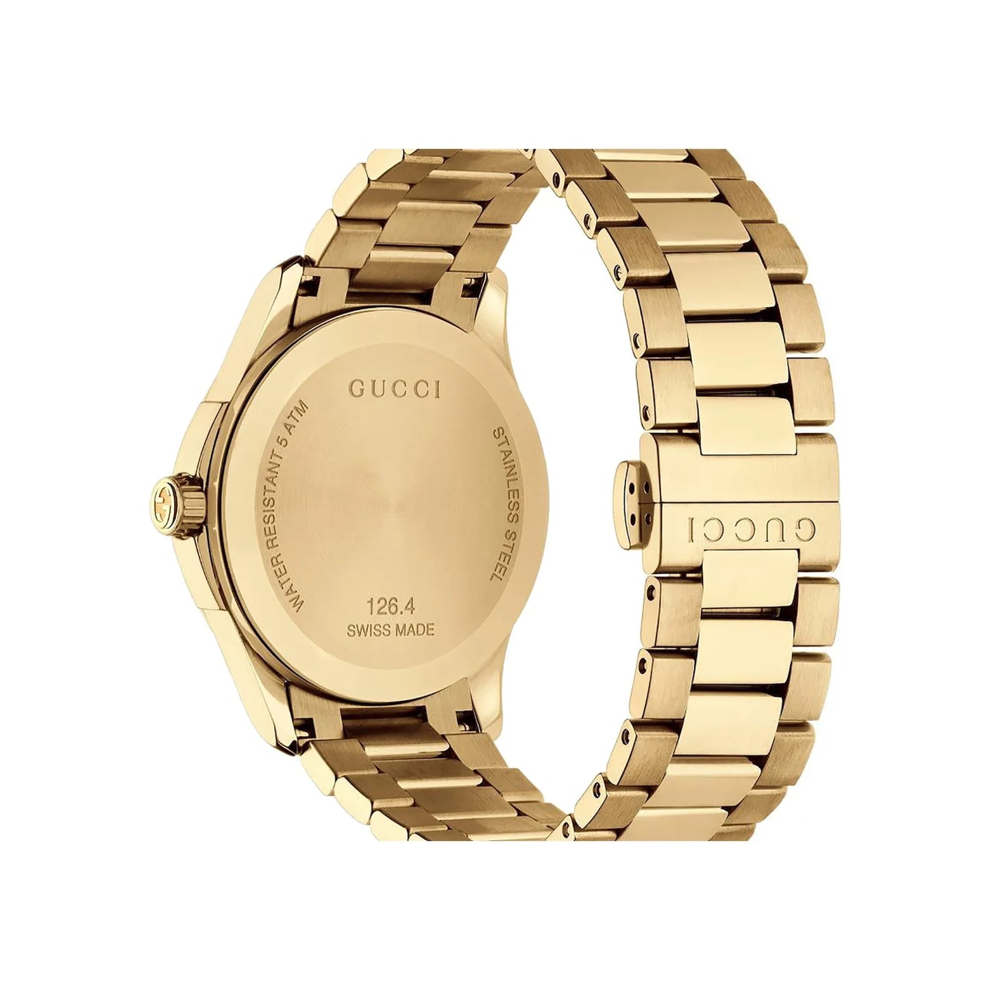 Men's G-Timeless Gucci Gold PVD Stainless Steel Strap Watch YA126461