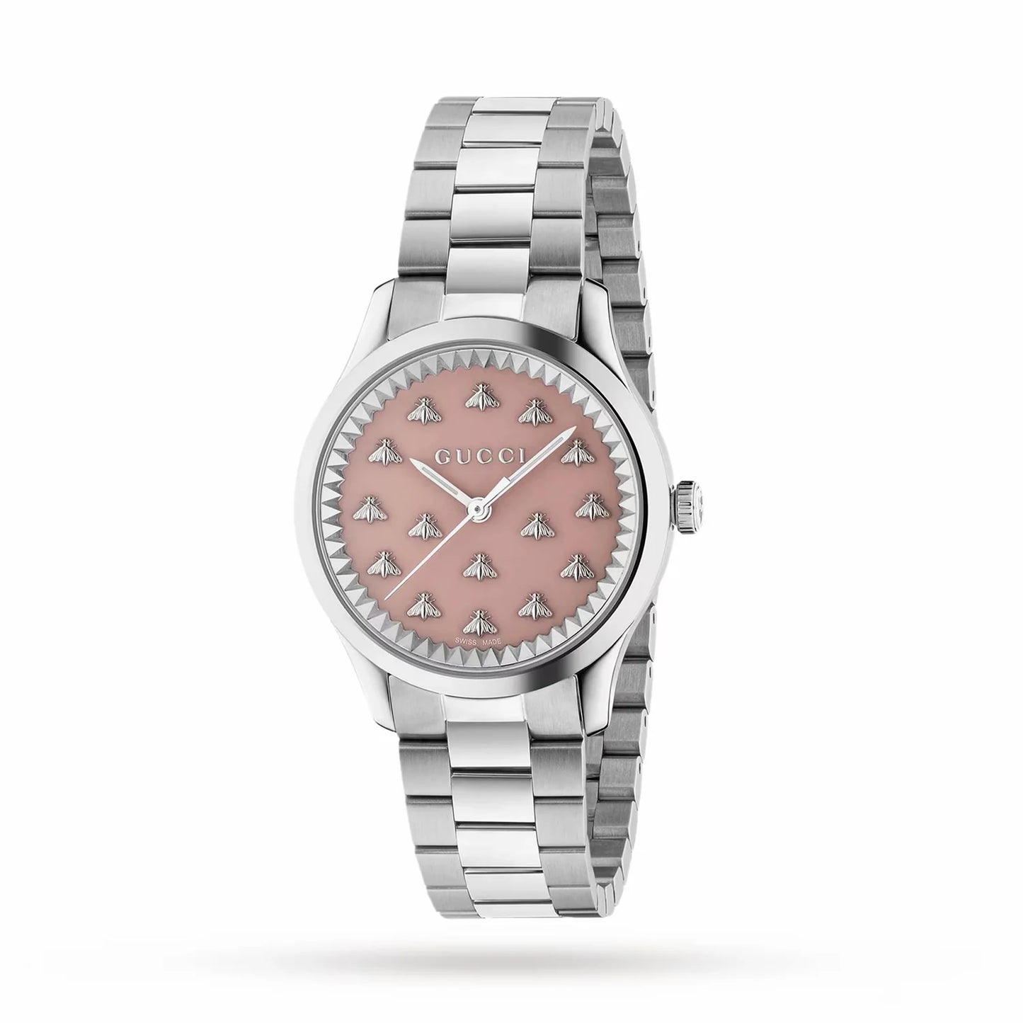Ladies Gucci G-Timeless Pink Dial Multi Bee Watch YA1265033